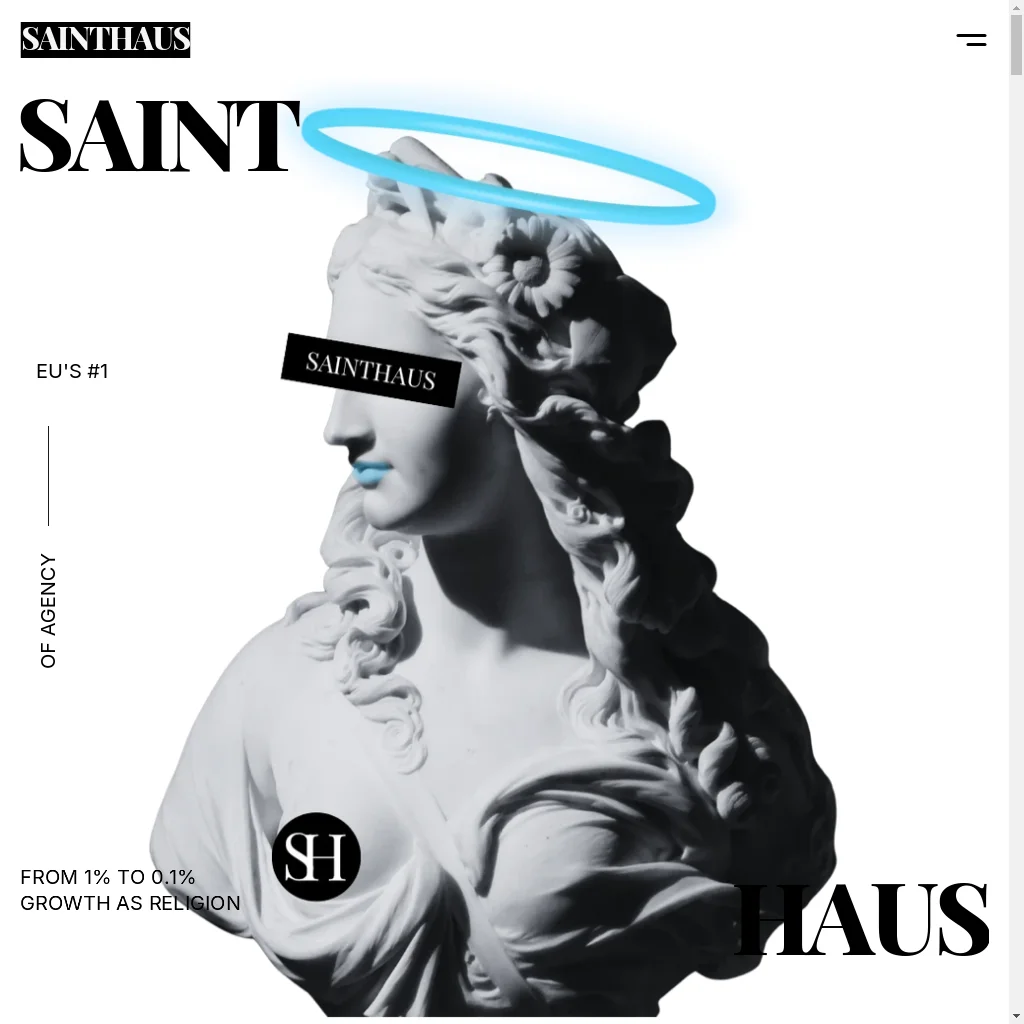 SaintHaus website preview