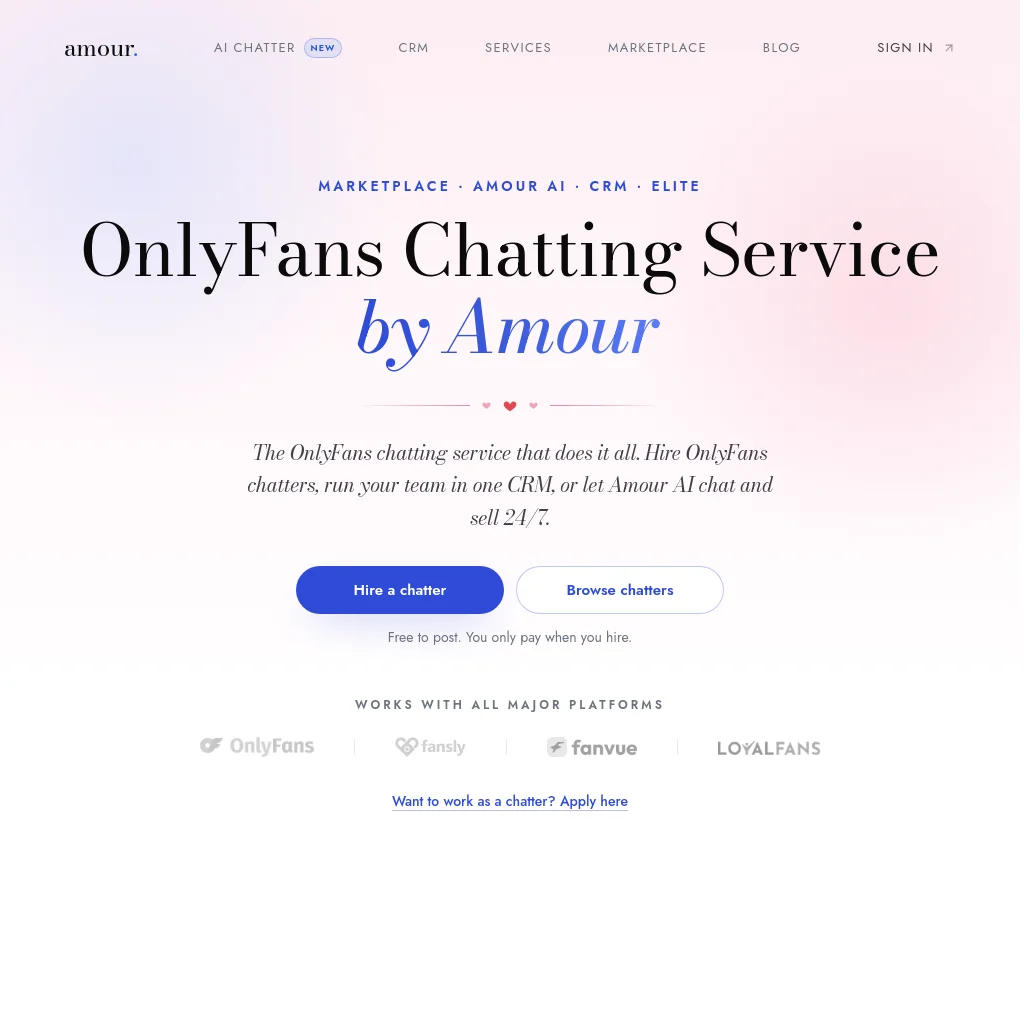 Amour website