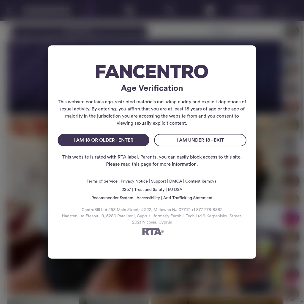FanCentro website