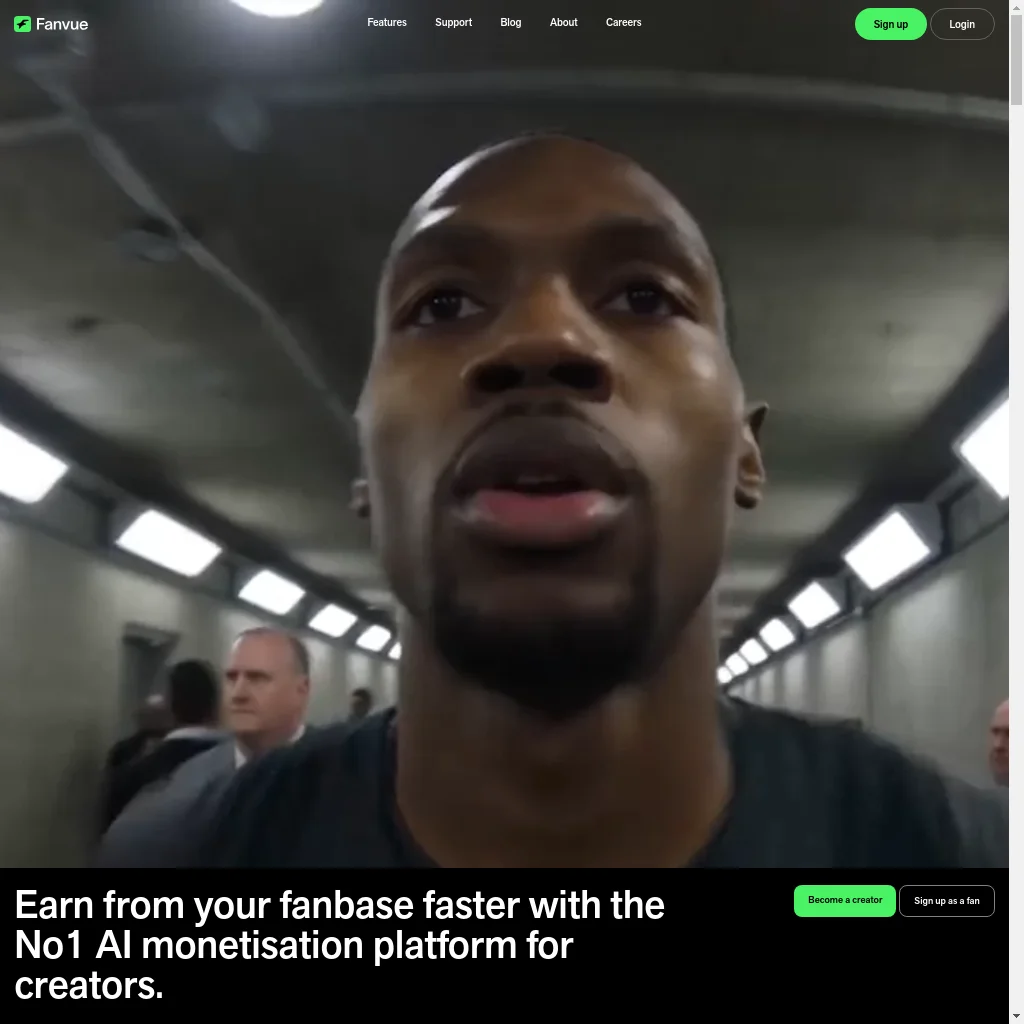Fanvue website