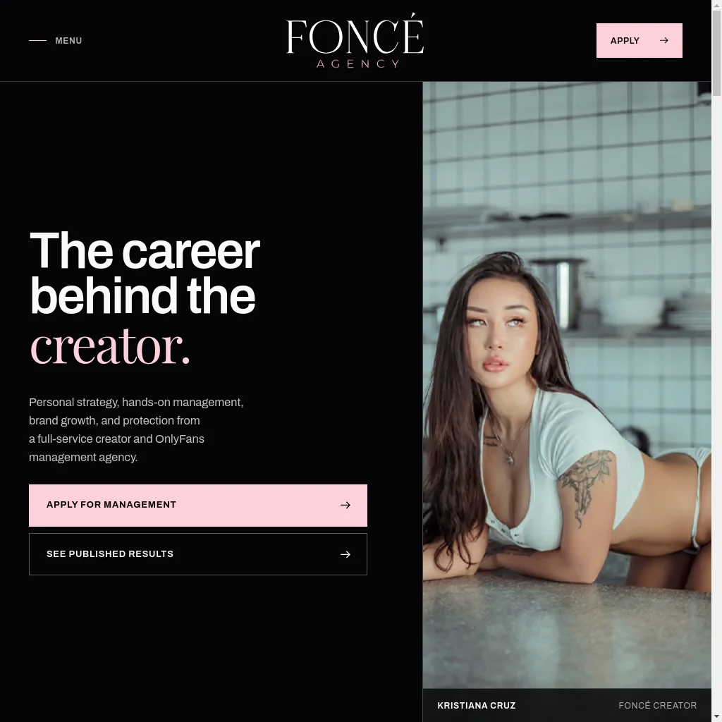 FONCÉ Agency website preview