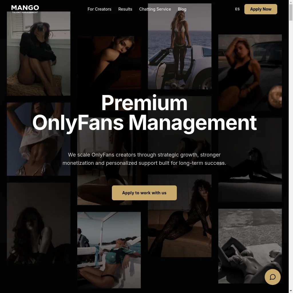 MANGO Agency website preview