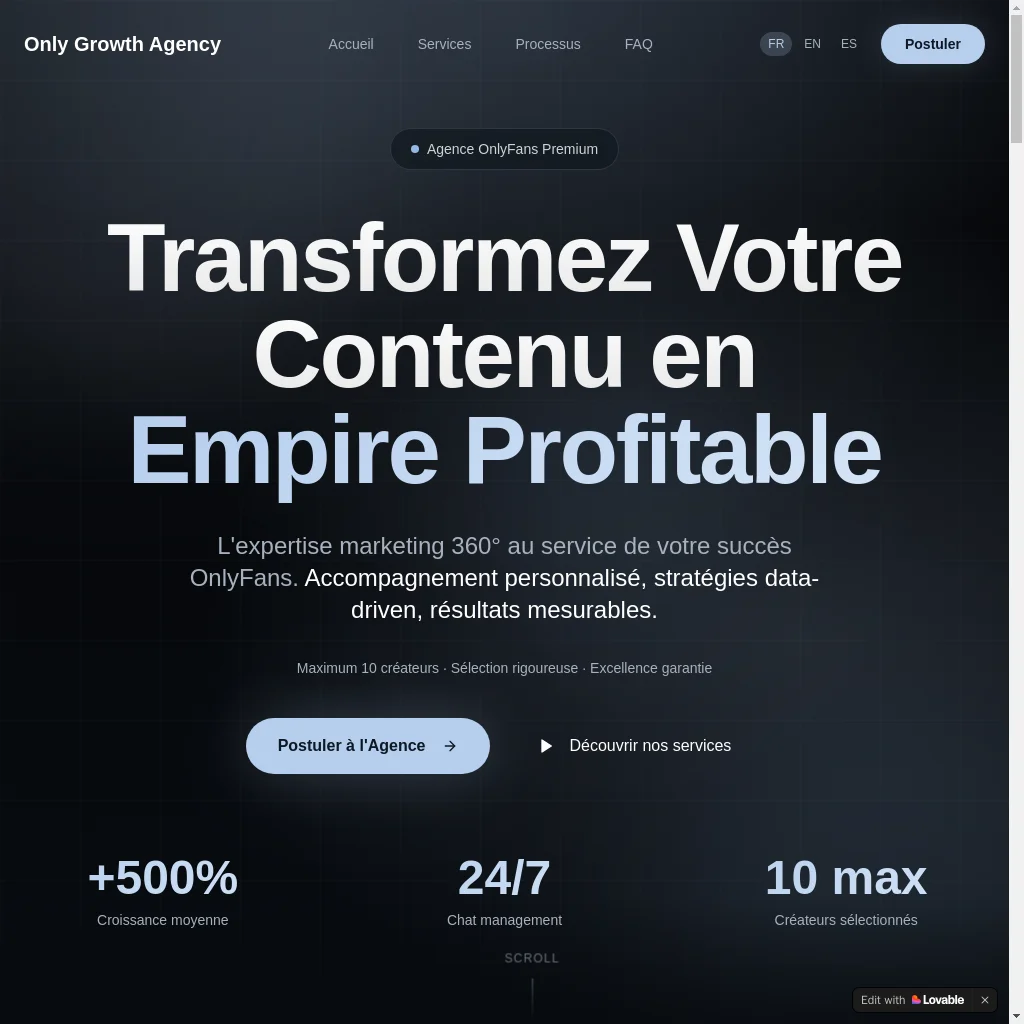 growth agency website preview