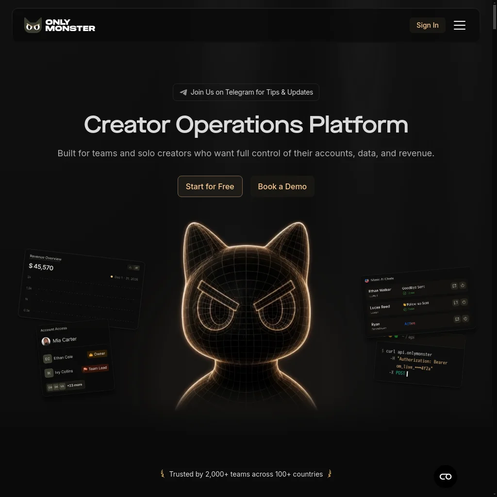OnlyMonster website
