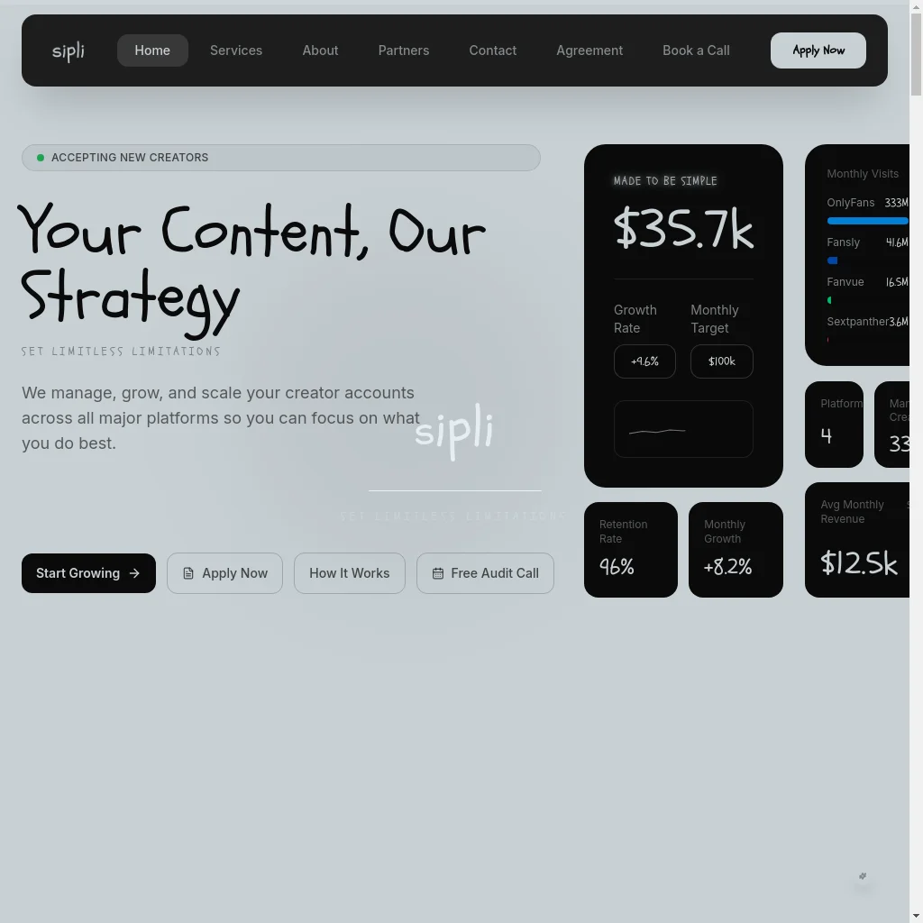Sipli website preview