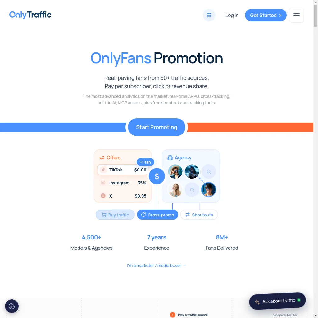 OnlyTraffic website