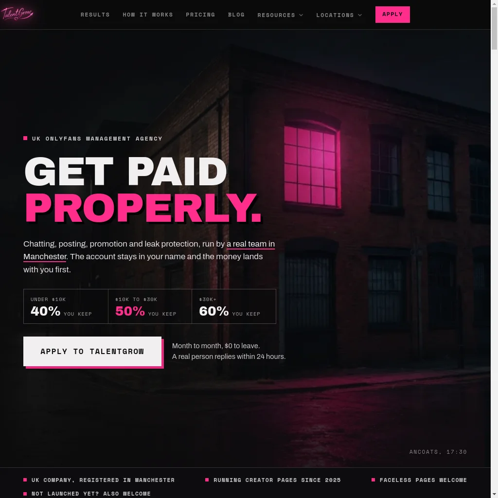 TalentGrow website preview